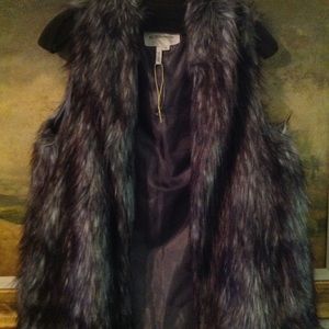 BCBG New fur vest